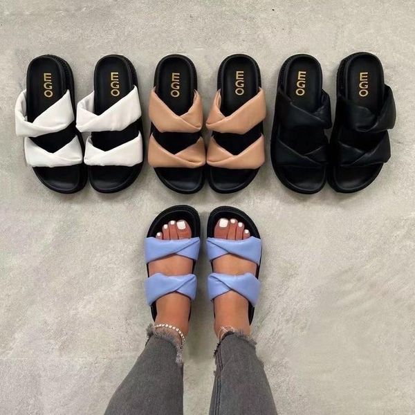 

sandals ladies 2021 summer word belt roman slippers women closed toe platform woman casual plus size flat, Black