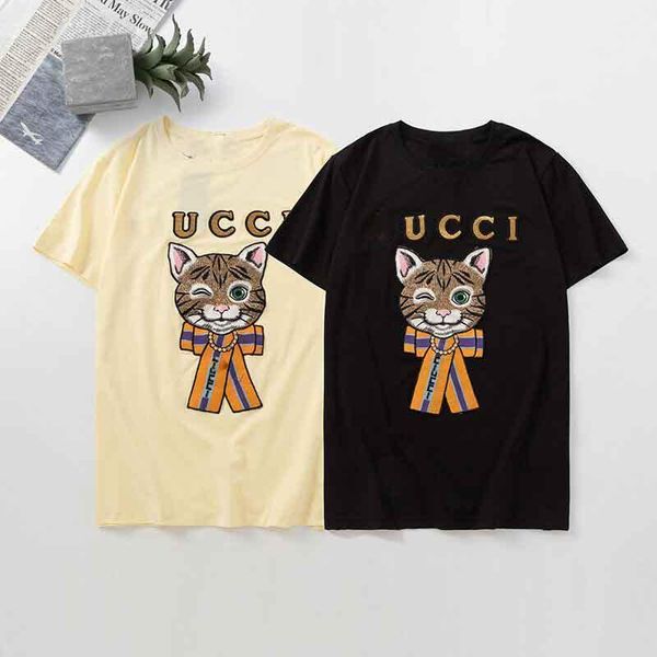 

2021 fashion t shirts for men letter joint printing mens womens clothing short sleeved tshirt tees, White;black