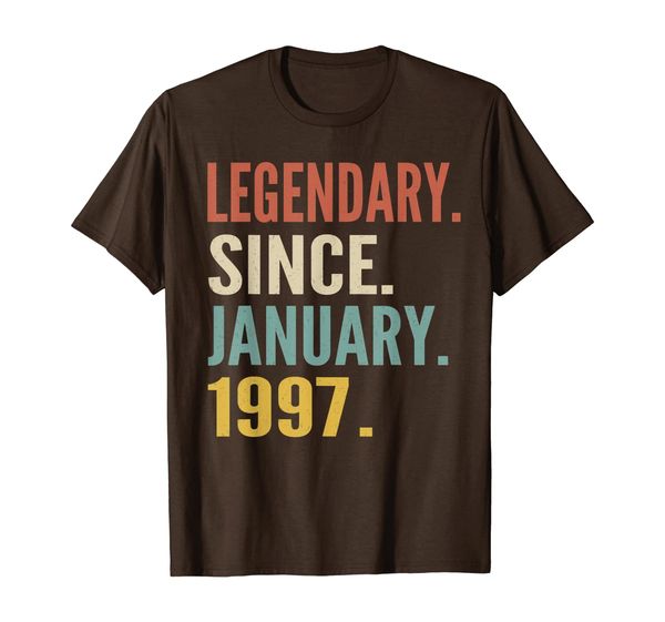 

23 Years Old Shirt Gift- Legend Since January 1997 T-Shirt, Mainly pictures