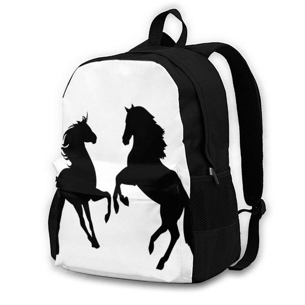 

backpack horse backpacks school tourist print kawaii polyester bags