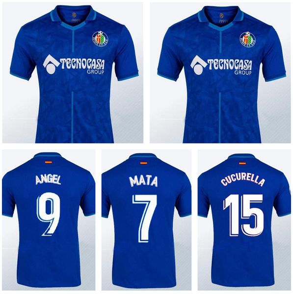 

2021 2022 getafe cf 75 years anniversary soccer jerseys special home blue cucurella 15 arambarri 18 soria 13 olivera 17 21 22 jersey footbal, Black;yellow