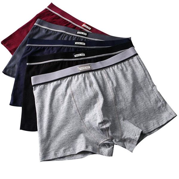 

underpants men's underwear cotton boxer boxers comfortable breathable big size erotogenic shorts l-5xl, Black;white