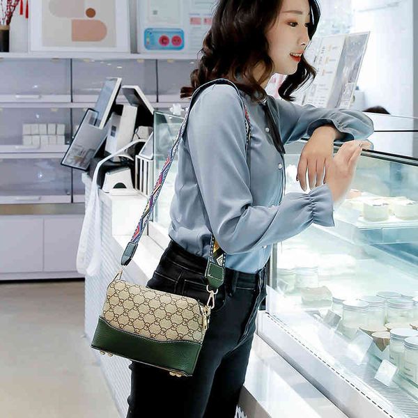 

popular bag female new double-layer small wide shoulder square style sling purse sale