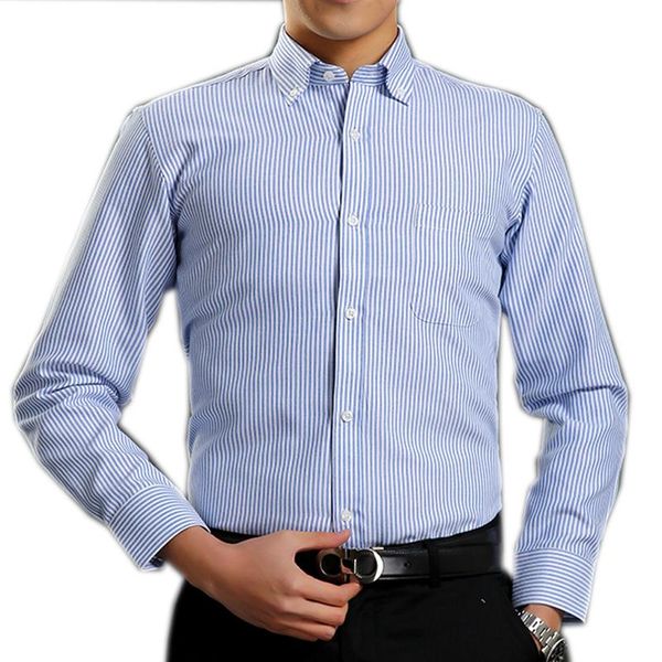 

men's dress shirts men brand shirt 60% cotton plus size 4xl 5xl 100kg long sleeve for spring summer stripes fashion business casual a07, White;black