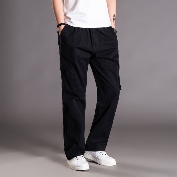 

6xl hip pop cargo pants men black pocket harem joggers harajuku fashion men trousers streetwear casual light weight pants men