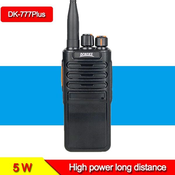 

walkie talkie original dk-777plus 5w portable powerful radios 10km uhf 400-470mhz transmitter transceiver talkie-walkie tanche