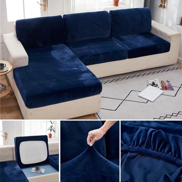 

chair covers thick velvet sofa seat cover for living room nordic style cushion backrest protector l shape corner
