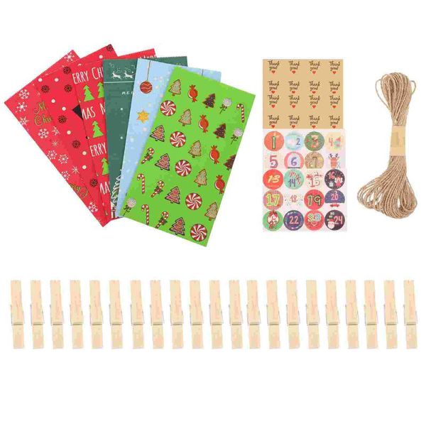 

gift wrap 1 set of christmas paper candy bag storage pouches for household decor