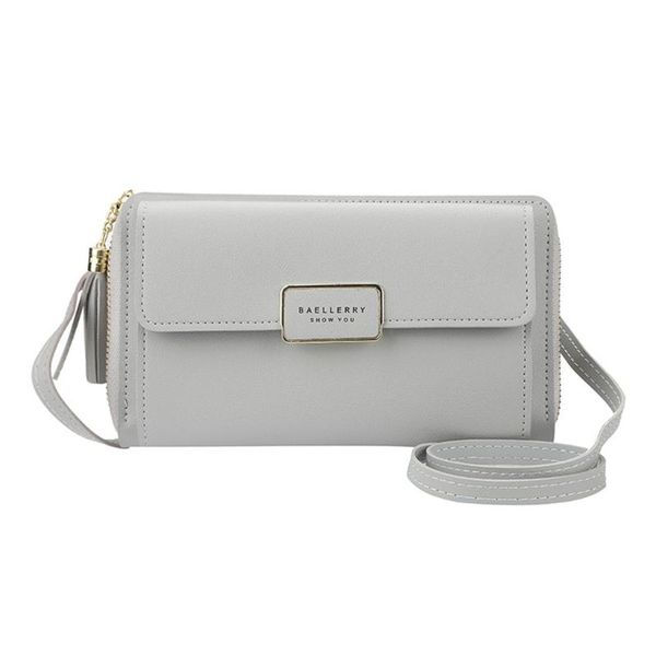 

women pu leather clutch long wallet business holder shoulder purse handbag large capacity zipper bag cross body