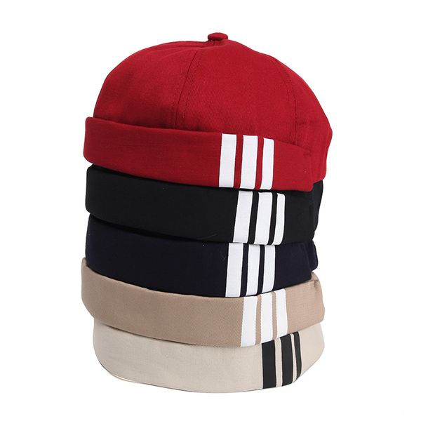 

cotton beanies hat streetwear fashion hip hop men women youth caps brand design skull cap for male female, Blue;gray