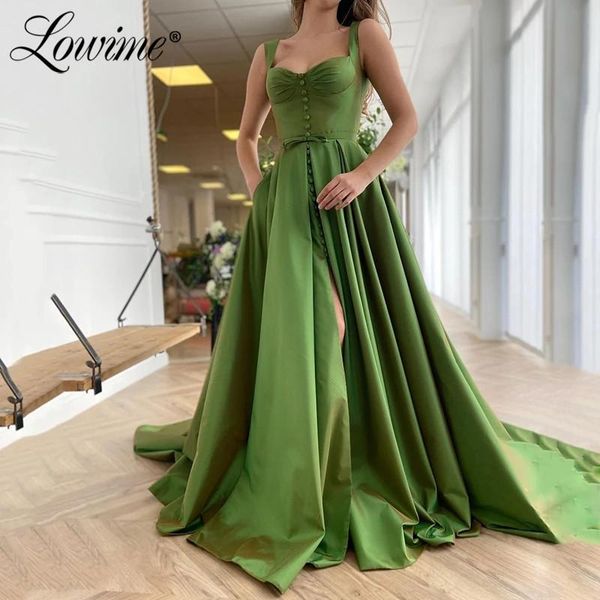 

party dresses green prom long elegant straps evening gowns satin plus size dress custom made formal wear vestidos de festa, White;black