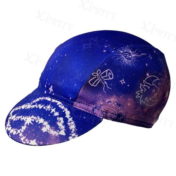 

cycling caps & masks style summer starry world quick drying men and women wear purple polyester fleece multiple choice balaclava, Black