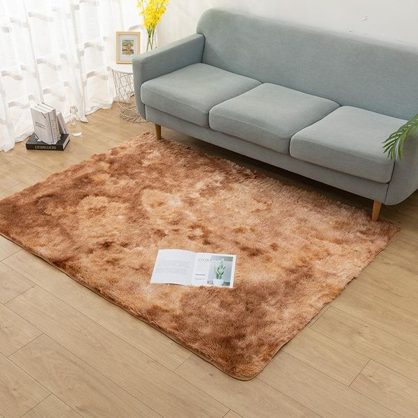 

carpets living room bedroom carpet nordic light luxury simple gradient plush sofa cushion household soft non-slip skin-friendly mat
