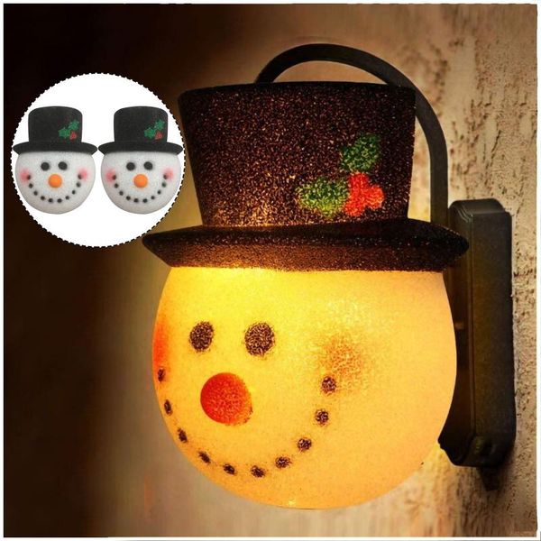 

wall lamp christmas lampshade door hanging snowman street xmas party decor