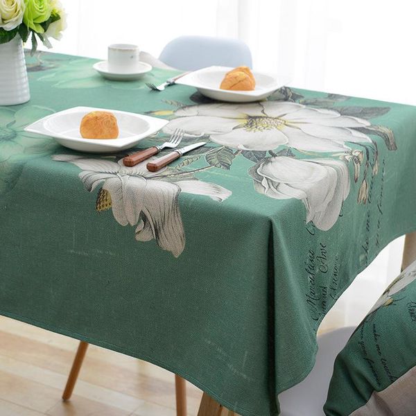 

pastoral flowers coffee table cloth waterproof modern style fashion beautiful flower