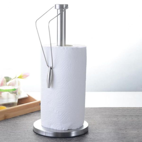 

mats & pads kitchen paper holder easy to use anti-slip rotating towel stand compact design wear-resistant spring arms simple roll dispenser