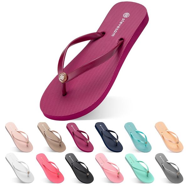 

forty-four slippers beach shoes flip flops womens green yellow orange navy bule white pink brown summer sport sneaker size 35-38, Black