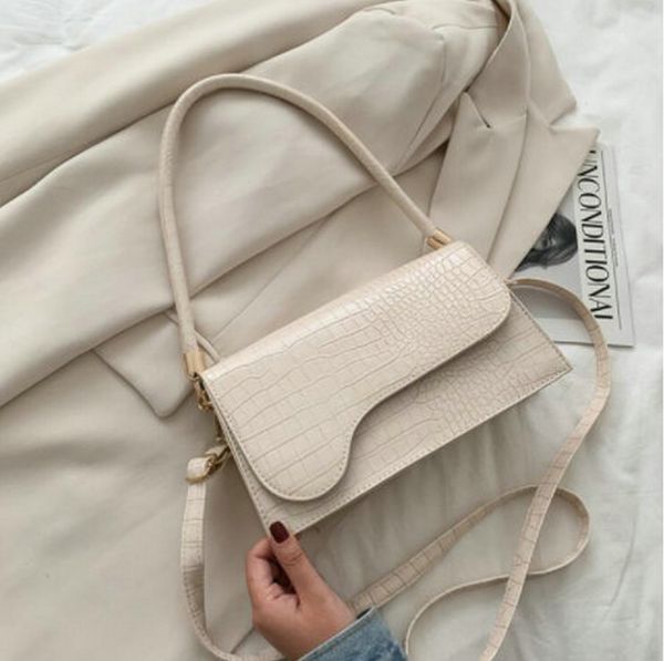 

armpit baguette bags for women fashion brand handbags alligator pattern