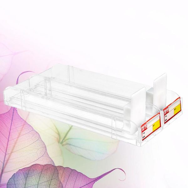 

hooks & rails 2pcs cigarette showcase automatic case auto-push auto rack (clear)