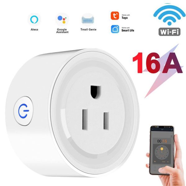 

smart power plugs 10a/16a us wifi plug socket with energy monitor 16a smartlife app voice control works alexa google home