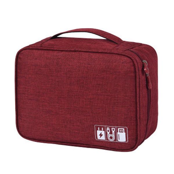 

storage bags style multifunction data cable bag electronic mobile digital power headphone box
