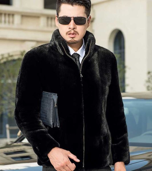 

men's leather & faux genuine jacket real coat black garment wholesale retail oem