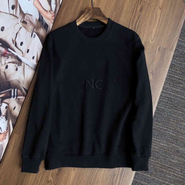 

hoodies 21ss autumn/winter sweatshirts limited edition letter embroidery round neck pullover, luxury high-end brand thermal black gray blue