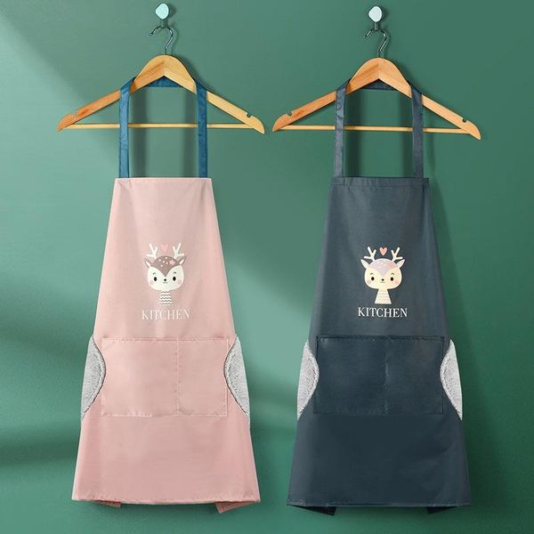 

aprons cartoon waterproof oil proof side wiper design apron easy to store