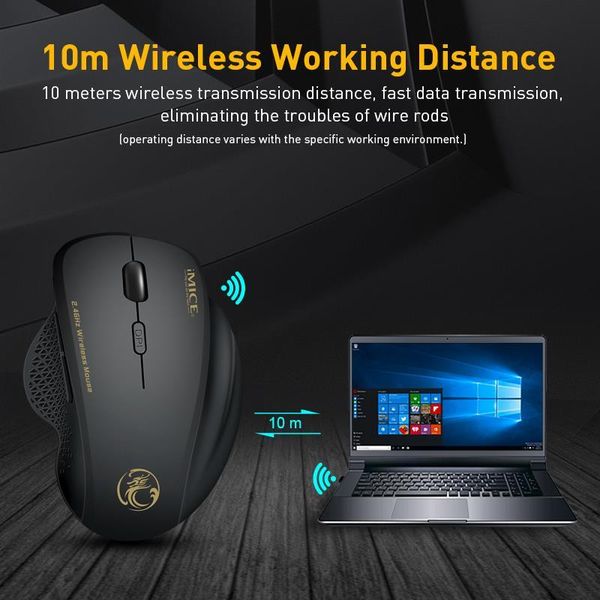 

wireless mouse 4 buttons 2000dpi mause 2.4g optical usb silent ergonomic mice for lappc computer