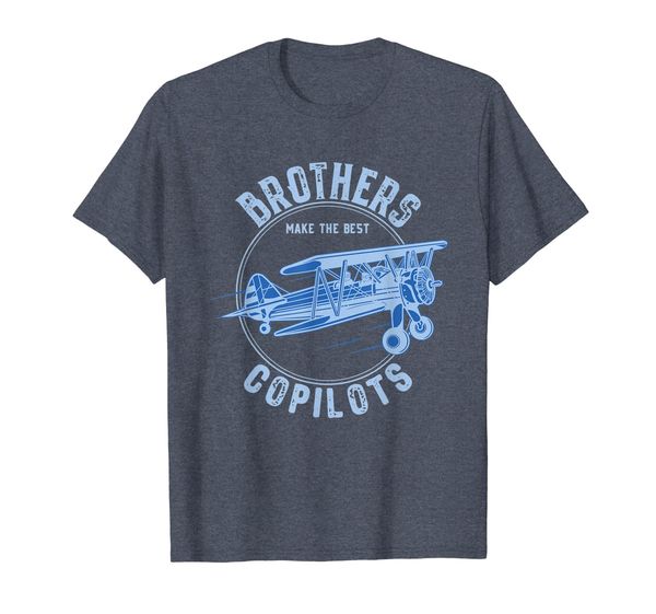 

copilots shirt brothers aviation vintage plane copilot blue, White;black
