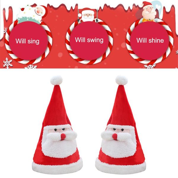 

christmas decorations faroot electric hat with light sing cartoon feastival boys girls for xmas pograph decor