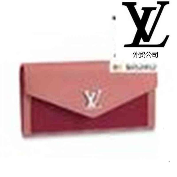 

wallets brand wallet designer clutches luxury c13e compact m62987 key mylockme chain wallet women purse real evening leather card long holde, Red;black