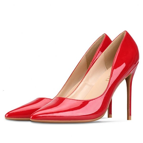 

sandals plus size 34-46 ol office lady shoes patent leahter 6cm/8cm/10cm heels dress wedding bridal basic pumps ladies h0004 49wg, Black