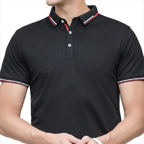 

shirt short sleeve breathable elastic men polo slim casual custom, White;black
