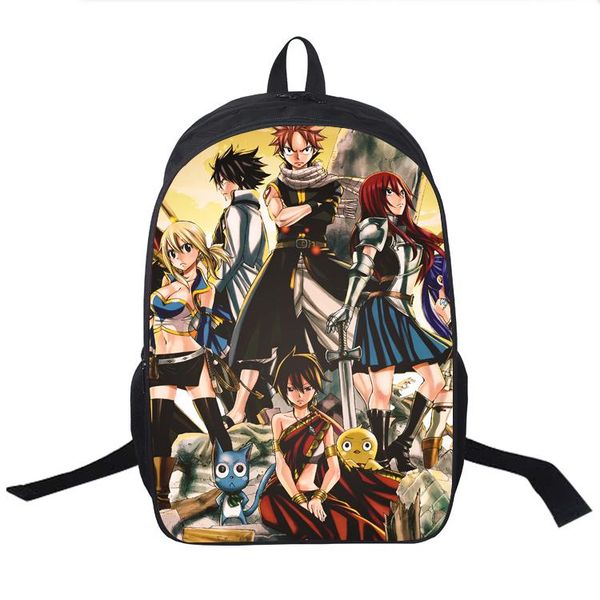 

backpack children boys girls fairy tail printing rucksack beautiful surprise gift travel fashion bag for men women