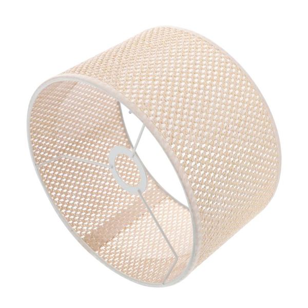 

pendant lamps pleats lampshade for table lamp modern style imitation rattan woven desk shade bedroom e27