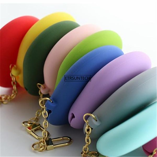 

storage bags 100pcs silicone portable case for headphones mini hanging bus round hard bag headset box