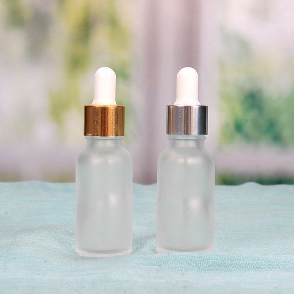 

factory outlet 5ml 10ml 15ml 30ml 50ml 100ml frosted glass dropper bottle empty cosmetic packaging container vials essen