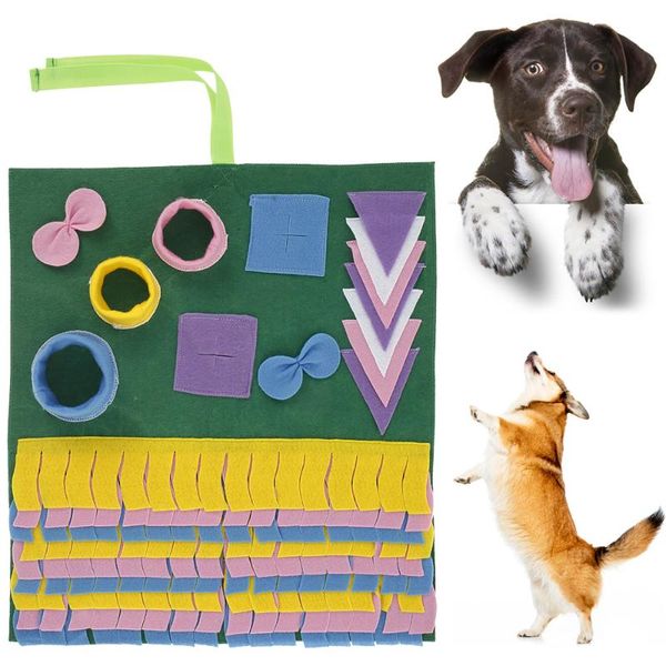

pet dogs snuffle mat sniffing training blanket snack feeding interactive relieve stress nosework puzzle toy supplies kennels & pens