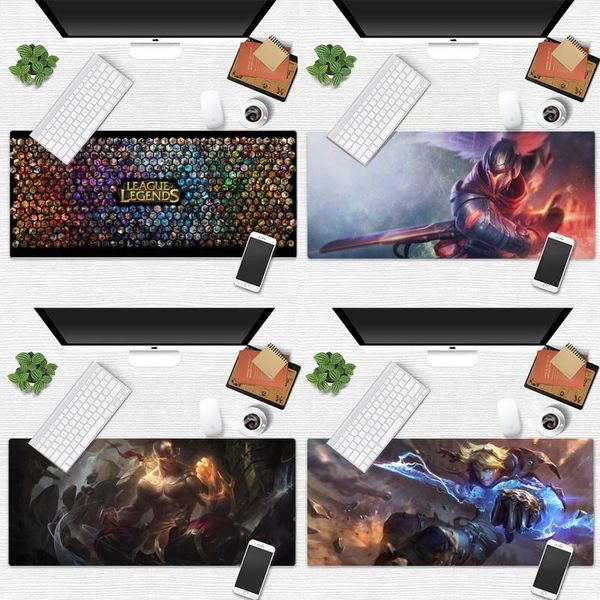 

mouse pads & wrist rests league of legends gamer durable rubber mat pad desk table office work large mats non-slip lapcushion
