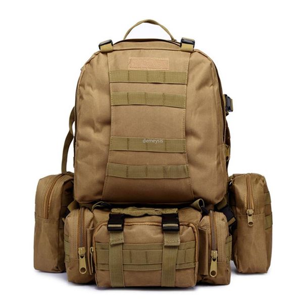 

outdoor bags large capacity hunting camping backpakc molle tactical military backpack detachable hiking trekking backpacks