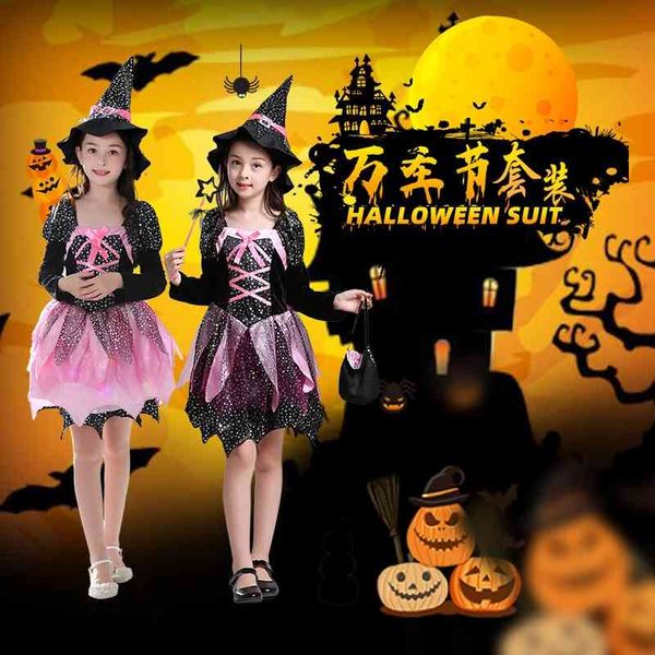

new children's ball party stage halloween girls' costumes, Black;red