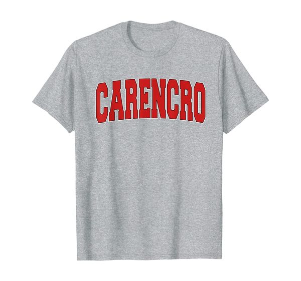 

carencro la louisiana varsity style usa vintage sports t-shirt, White;black