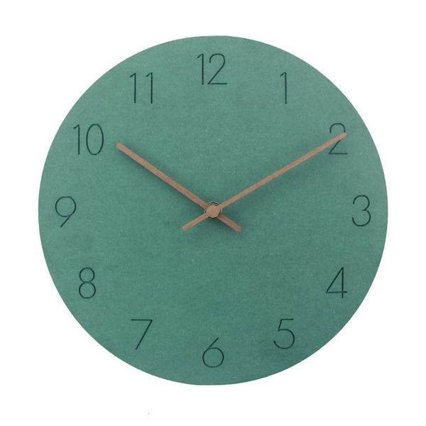 

wall clocks wood clock simple modern nordic minimalist artistic european brief wooden watch home decor silent