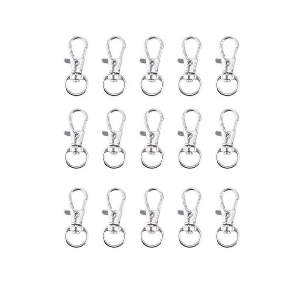 

keychains silver satchel handbag strap ornament snap hook lobster clasp 15 pcs