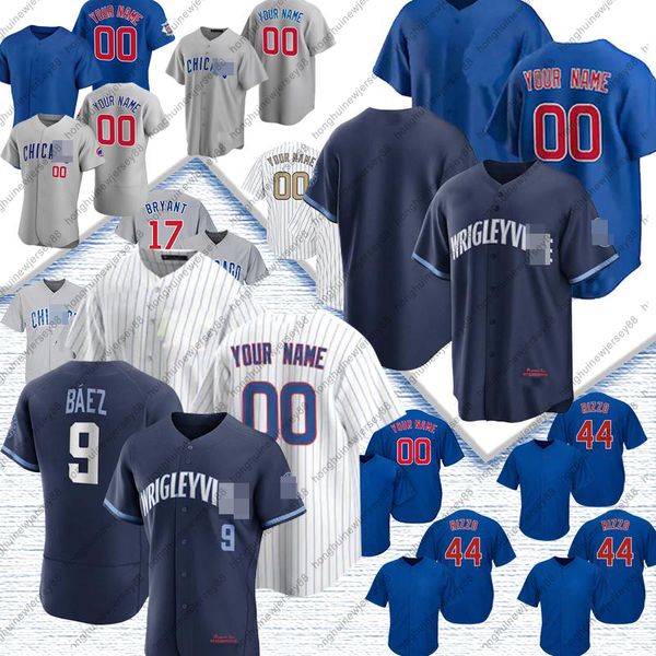 

javier baez 2021 city connect jersey kris bryant addison russell anthony rizzo joc pederson contreras craig kimbrel jerseys, Blue;black