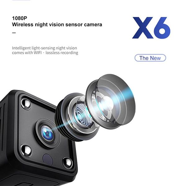 

full hd mini camera x6 ip security surveillance wifi night vision cameras