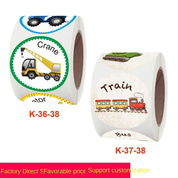 

gift wrap roll up children's reward sticker decoration series label