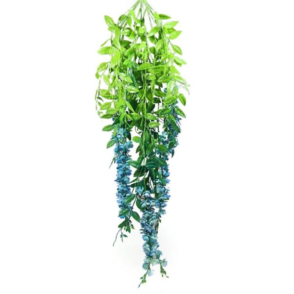 

fake hanging plants artificial vine leaves wall dried flowers indoor outdoor decoration plastic phalaenopsis decorative & wreaths