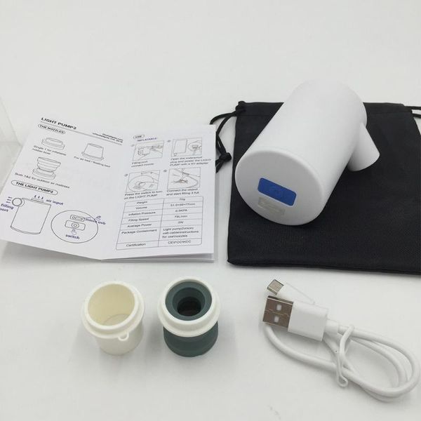 

outdoor pads inflate deflate air pump boat toy electric camping mattress swimming pool with nozzles raft bed lightweight quick usb powered